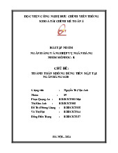 Bài tập nhóm: Thanh toán không dùng tiền mặt tại ngân hàng SCB môn Nghiệp vụ trong ngân hàng thương mại | Học viện Công Nghệ Bưu Chính Viễn Thông