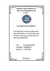 Phân tích cơ sở khách quan hình thành tư tưởng Hồ Chí Minh và chỉ ra tiền đề lý luận giữ vai trò quyết định trong việc hình thành, phát triển tư tưởng Hồ Chí Minh | Bài thảo luận Tư tưởng Hồ Chí Minh