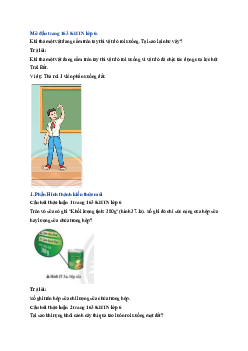 Giải sách giáo khoa môn Khoa học tự nhiên 6 Bài 37: Lực hấp dẫn và trọng lượng | Chân trời sáng tạo