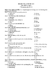 Đề thi học kỳ 1 môn Khoa học tự nhiên lớp 6 năm học 2024 - 2025 - Đề số 1 | Bộ sách Cánh diều