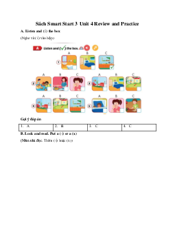 Sách Smart Start 3 Unit 4 Review and Practice