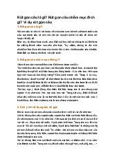 Rút gọn câu là gì? Rút gọn câu nhằm mục đích gì? Ví dụ rút gọn câu