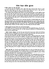 Tìm hiểu về Văn học dân gian - Những đặc trưng và giá trị văn hóa