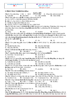 Bộ đề thi học kỳ 2 Hóa 11 năm học 2020-2021 (có đáp án và lời giải )