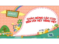 Giáo án điện tử Tiếng việt 1 bài 5 Chân trời sáng tạo: Ôn tập và kể chuyện