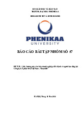 Ảnh hưởng của văn hóa doanh nghiệp đến hành vi người lao động tại Công ty Cổ phần Sữa Việt Nam - Vinamilk | Báo cáo bài tập nhóm học phần Hành vi tổ chức