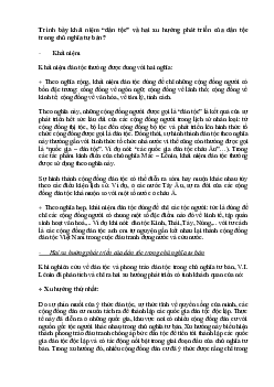 Trình bày hai xu hướng của phát triển của dân tộc trong chủ nghĩa tư bản? Câu hỏi tự luận ôn tập Triết học Mác - Lênin