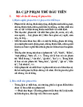 Ba cặp phạm trù đầu tiên | Môn Triết học Mác-Lênin - Đại học Sư Phạm Hà Nội