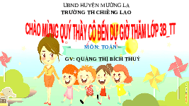Giáo án điện tử Toán 3 Chương 1 Cánh diều: Bảng chia 9 (tiết 2)