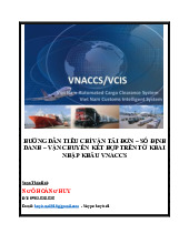 Hướng dẫn tiêu chí vận tải đơn - số định danh - vận chuyển kết hợp trên tờ khai nhập khẩu Vnaccs | Môn Đại lý giao nhận và khai báo hải quan - Đại học Sư phạm Kỹ thuật Thành phố Hồ Chí Minh