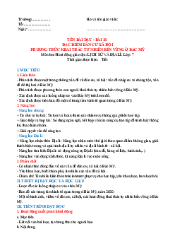 Giáo án Địa lí 7 Bài 15 sách Kết nối tri thức