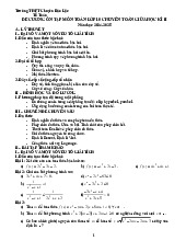 Đề cương GK2 Toán 10 (chuyên) năm 2024 – 2025 trường chuyên Bảo Lộc – Lâm Đồng