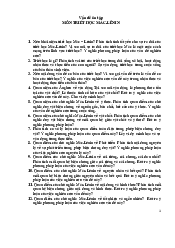 Vấn đề ôn tập môn Triết học Mác - Lênin | Trường Đại học Mở Hà Nội