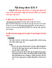 Tác Động Của Hội Nhập Kinh Tế Đối Với Việt Nam | Môn Kinh tế chính trị Mác-Lenin - Đại học Bách Khoa Hà Nội