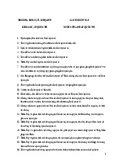 88 câu hỏi ôn tập Công pháp quốc tế | Trường Đại học Luật, Đại học Quốc gia Hà Nội