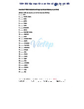 Bài tập 199+ về mạo từ a, an, the và đáp án chi tiết