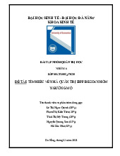 Nhóm 6 - Tìm hiểu nhà quản trị Jeff Bezos - Môn quản trị học - Đại Học Kinh Tế - Đại học Đà Nẵng
