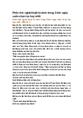 Phân tích nghệ thuật tả cảnh trong Cảnh ngày xuân chọn lọc hay nhất