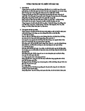 TÀI LIỆU VỀ VÙNG TRUNG DU VÀ MIỀN NÚI BẮC BỘ: ĐẶC ĐIỂM TỰ NHIÊN VÀ VĂN HÓA