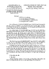 CÔNG VĂN HƯỚNG DẪN TỔ CHỨC NCKH VA THI KHKT NĂM HỌC 2025-2026