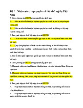 Câu hỏi ôn tập về nhà nước Môn Luật đại cương | Trường Cao đẳng Kinh tế Kế hoạch Đà Nẵng