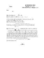 ĐỀ THI MẪU - Toán Cao Cấp 1 - Đề Thi Tự Luận 6 Câu | Đại học Điện lực