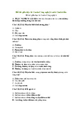 Đề thi giữa học kỳ 2 môn Công nghệ lớp 6 năm học 2024 - 2025 - Đề số 1 | Bộ sách Cánh diều