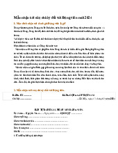 Mẫu nhận xét của chi ủy đối với Đảng viên mới 2024