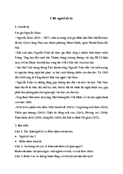 Soạn bài Chữ người tử tù | Văn 11 Cánh diều