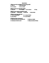 Practice 2: Volunteerism and Lifestyle Choices Quiz