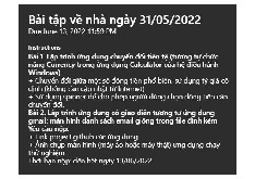 BTVN ngày 31.5.2022| Môn Phát triển ứng dụng cho thiết bị di động| Trường Đại học Bách Khoa Hà Nội
