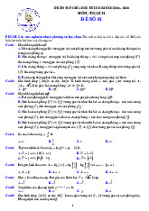 04 đề ôn tập giữa học kỳ 2 môn Toán 11 năm 2025 – 2026 có đáp án và lời giải