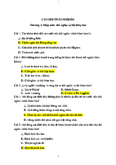 Câu hỏi trắc nghiệm Chủ nghĩa xã hội khoa học - Chủ nghĩa xã hội khoa học | Trường Đại học Kiến trúc Hà Nội