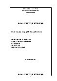 Báo cáo Thực tập tốt nghiệp | Trường Đại học Kinh Bắc