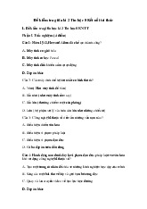 Đề thi giữa học kỳ 2 môn Tin học lớp 8 năm học 2024 - 2025 - Đề số 1 | Bộ sách Kết nối tri thức