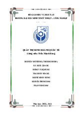 Chương 3 QUẢN TRỊ CHIẾN LƯỢC KINH DOANH QUỐC TẾ | Đại học Kinh tế Kỹ thuật Công nghiệp