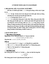 Khi khảo sát hai biến ngẫu nhiên X và Y ta thấy giữa chúng có thể có một số quan hệ | Bài giảng môn Xác suất thống kê và quy hoạch thực nghiệm | Đại học Bách khoa hà nội