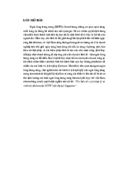 Đề cương, bài tập lớn môn tài chính tiền tệ | Học viện Ngân Hàng