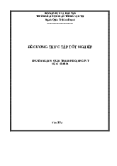 Đề cương thực tập tốt nghiệp môn Quản trị doanh nghiệp | Trường Đại học Giao thông vận tải