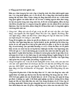Tổng quan tình hình nghiên cứu khoa học | Phương Pháp Nghiên Cứu Khoa Học | Đại học Khoa học Xã hội và Nhân văn, Đại học Quốc gia Thành phố HCM
