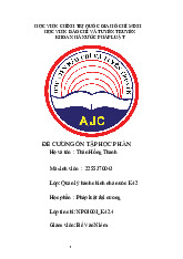 Đề cương ôn tập | Pháp luật đại cương | Học viện Báo chí và Tuyên truyền