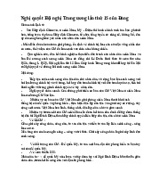 Nghị quyết Hội nghị Trung ương lần thứ 15: Đường lối cách mạng miền Nam- Đề cương môn lịch sử Đảng  -Trường Đại học công đoàn