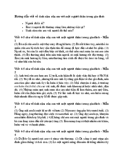 Viết 4-5 câu về tình cảm của em với một người thân trong gia đình | Tập làm văn lớp 2 | Chân trời sáng tạo