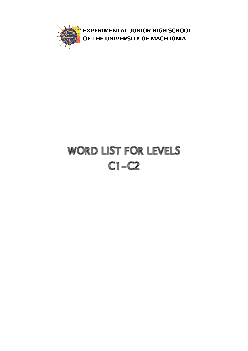 Word List For Levels C1-C2 (1709 pages) rất hay