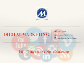 Giáo trình Digital Marketing | Trường Đại học Tài chính - Marketing