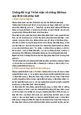 Chống đối là gì ? Khái niệm về chống đối theo quy định của pháp luật