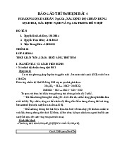 Báo cáo thí nghiệm bài 4 | Môn Soil Mechanics - Đại học Sư phạm Kỹ thuật Thành phố Hồ Chí Minh