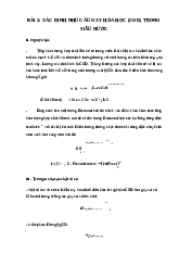 Bài xác định nhu cầu oxy hóa học (COD) trong mẫu nước | Công nghệ hóa học | Trường Đại học Công nghiệp TP.HCM
