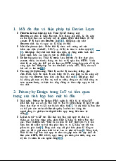 Câu hỏi Kiểm Tra Giữa Kỳ - 123: Bảo Mật IoT và Quy Định Dữ Liệu | Iot và ứng dụng | Học viện Công nghệ Bưu chính Viễn thông