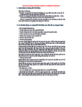 NỘI DUNG TRỌNG TÂM HỌC PHẦN TƯ TƯỞNG HỒ CHÍ MINH (TTHCM)